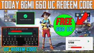 BGMI 660 UC REDEEM CODE TODAY || BGMI NEW REDEEM CODE || BATTLEGROUNDS MOBILE INDIA UC REDEEM CODE screenshot 2