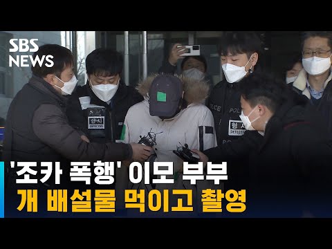 '조카 폭행' 이모 부부, 개 배설물 먹이고 촬영까지 / SBS