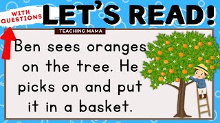 LET'S READ! | NEW READING COMPREHENSION | LEARN TO READ SIMPLE AND EASY SENTENCES | TEACHING MAMA