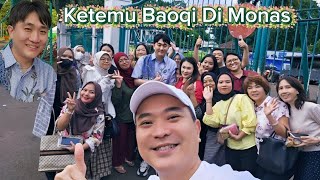 Part 1. Seru Banget. Ketemu Baoqi dan Bunda di Monas. Foto Foto, Dapat Gelang dan Takjil.