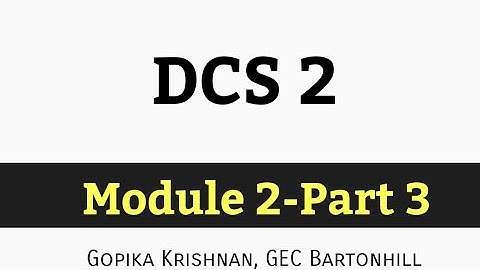 DCS 2 Module 2 Part 3-CE304 KTU S6 Civil