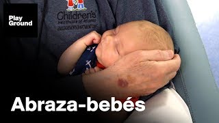 This adorable old man is a baby hugger. screenshot 5