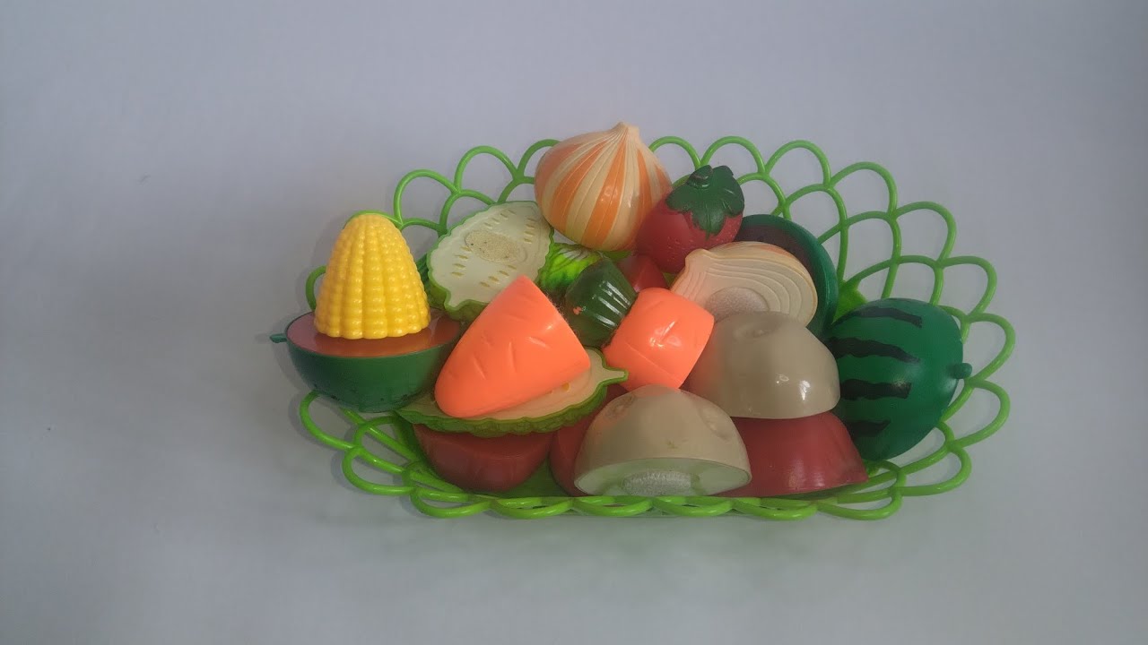 Satisfying cut fruits and vegetables cooking and making mini food