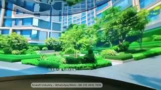Indoor curved fine pixel LED display #indoorledscreen #ledvideowall #gobled #anwellindustry