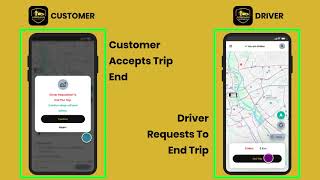 Application Workflow - Driver and Customer App | Ride Request to Ride Completion screenshot 1