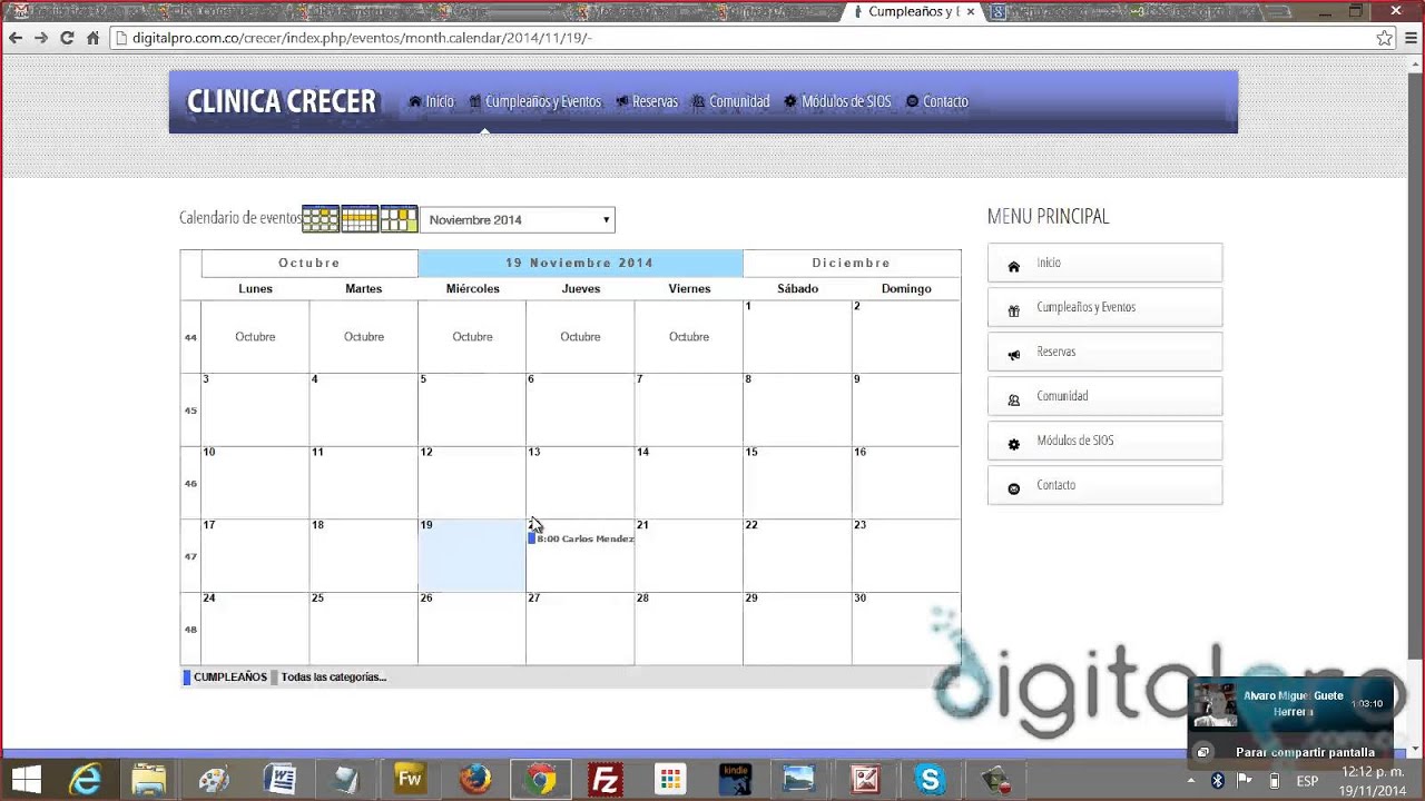 JOOMLA Gestor de Calendario para Eventos JEVENT YouTube