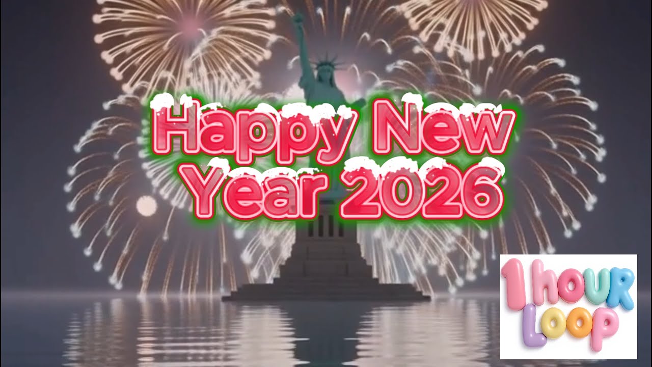 Happy new year 2026 | Auld Lang Syne | 1 Hour Loop #happynewyear2026 # ...