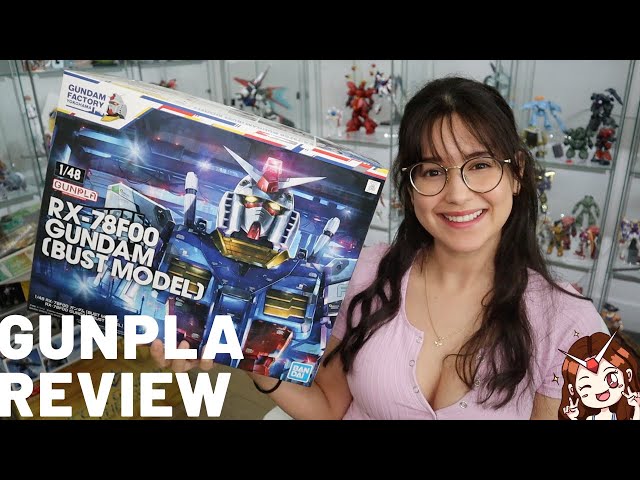 1/48 RX-78F00 Gundam Bust Model Review! - YouTube