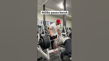 465lbs pause bench press ! #fitness #bodybuilding #shorts
