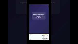 Build a Modern Dark Mode Toggle with Glassmorphism | HTML, CSS &amp; JS Tutorial