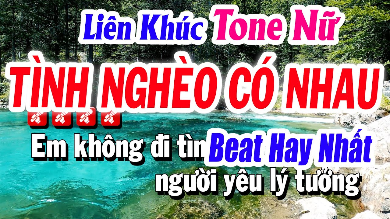 Karaoke Liên Khúc Tone Nữ TÌNH NGHÈO CÓ NHAU Beat Mới Nhất 2026 | Karaoke Tuyết Nhi