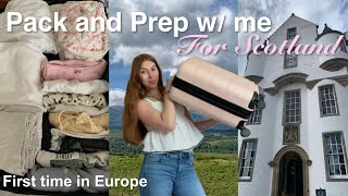 Pack w/ me for Europe ✈️ euro summer, travel essentials, flying to Scotland