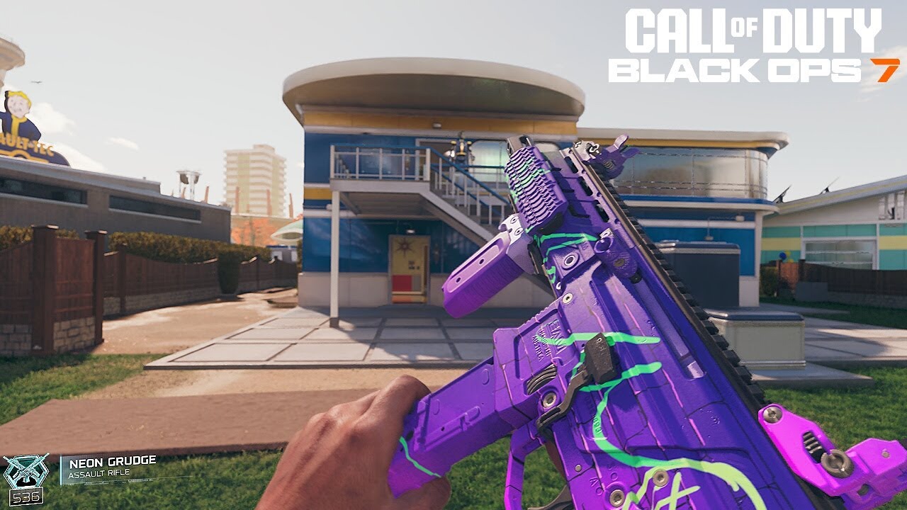 Новый чертеж Neon Grudge в Black Ops 7 (награды CDL Major 1)