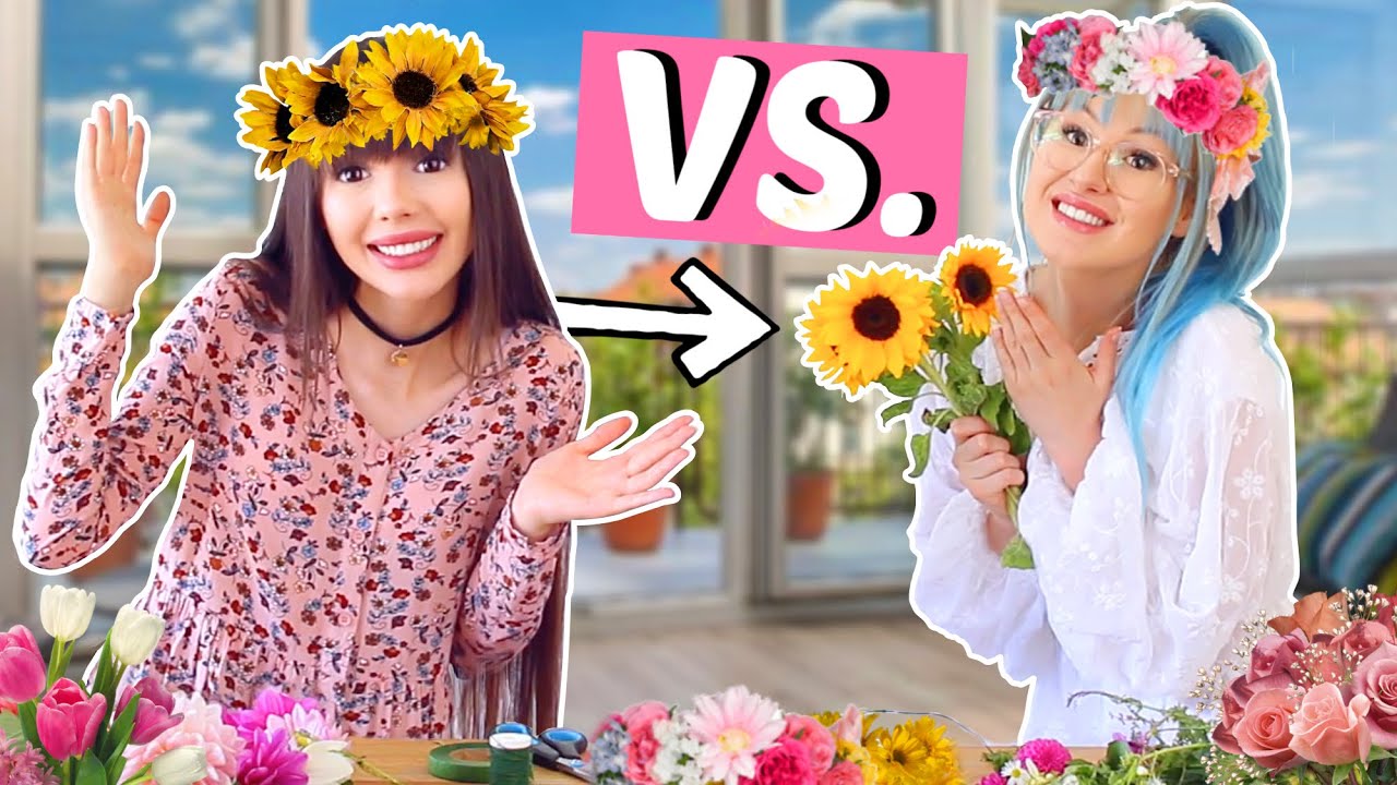 BFF Battle ⚡️ Blumenkranz DIY ViktoriaSarina YouTube