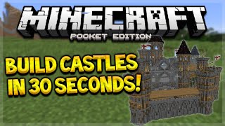 BUILD MCPE CASTLES IN SECONDS!! Minecraft PE 0.15.6 - Build Sky Wars, Castles In 30 Seconds! screenshot 3