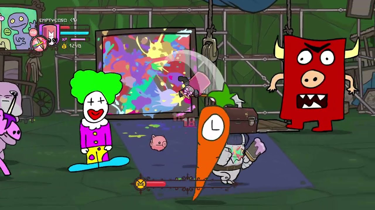 Painter Boss Fight | Castle Crashers Painter Boss Paradise
