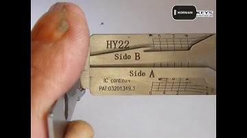 Demo operation video of Lishi tool HY22  2-in-1 Auto Pick and Decoder - Zhiqin Lee