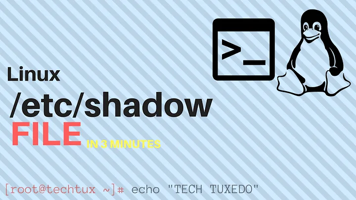 Linux in 3 minutes - /etc/shadow file