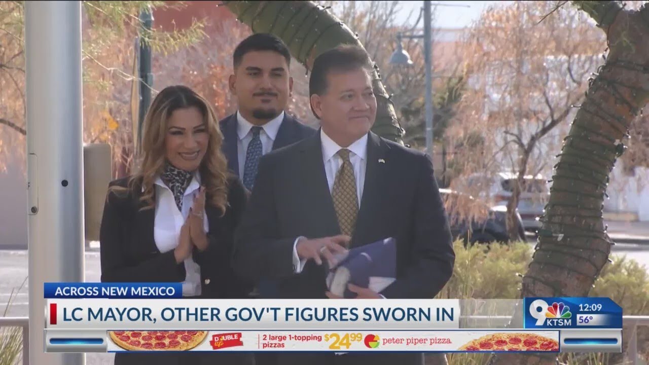Las Cruces Mayor, other government figures sworn in - YouTube