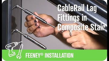 CableRail Lag Fittings in Stair Railing