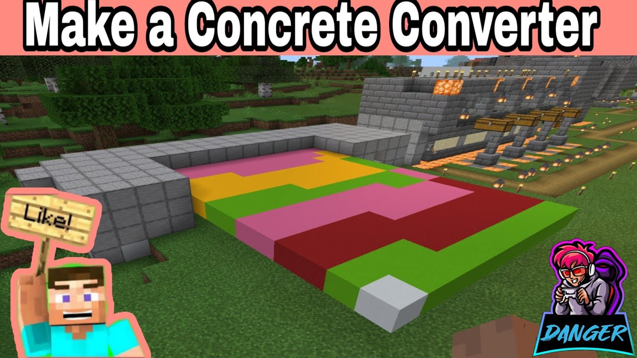 How to Make a concrete farm in minecraft How to make a concrete