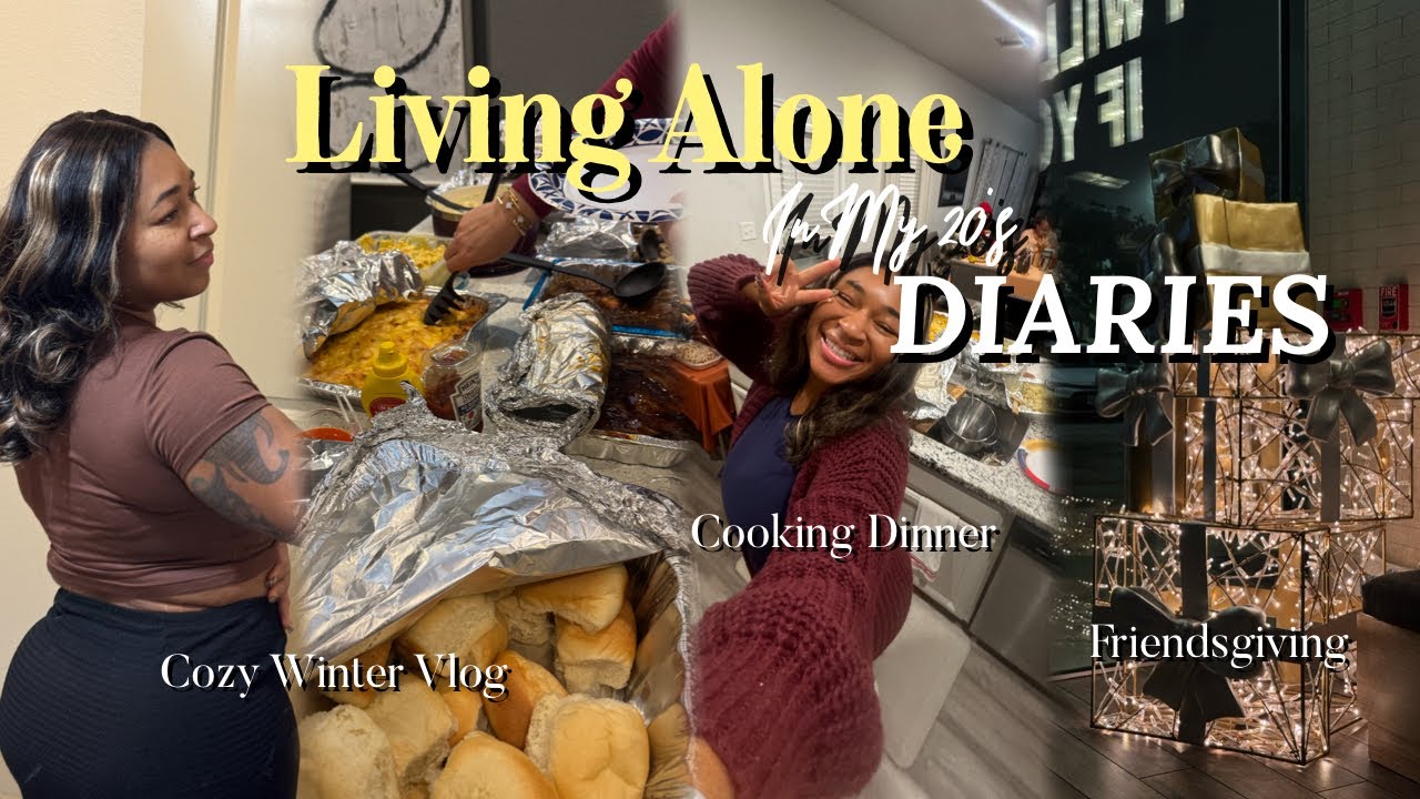 Уютный зимний видеоблог | Празднование Дня благодарения с друзьями | Убираемся вместе к праздника...