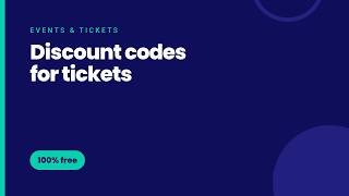 How to Create Discount Codes for Event Tickets