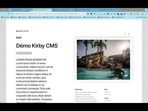 Démo Kirby cms