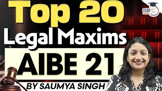 Top 20 Legal Maxims for AIBE 21 | Repeat Questions by Saumya Singh ⚖️ screenshot 1