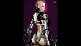Robot Girl 3 on Fab #3d #3dgamedevelopment #fab #eldenring #character #robot #scifi #fantasy #3d