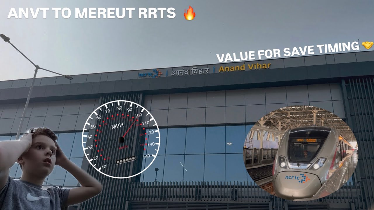 ANVT to MEERUT RRTS 🔥 | really for a time saving transportation |30 to 35 mints | #rrts #namobharat 