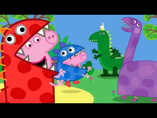 George's Dress Up Dinosaur Party! 🦕 | Peppa Pig Official Full Episodes class=