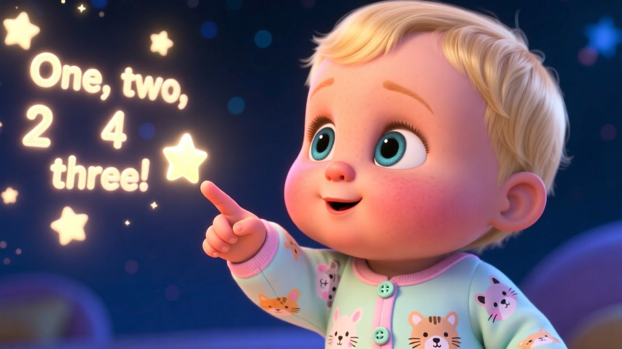 Bedtime Magic Star Hop 🌟🎶 Fun Sleep & Learning Song for Kids | ABCs and Numbers with Baby
