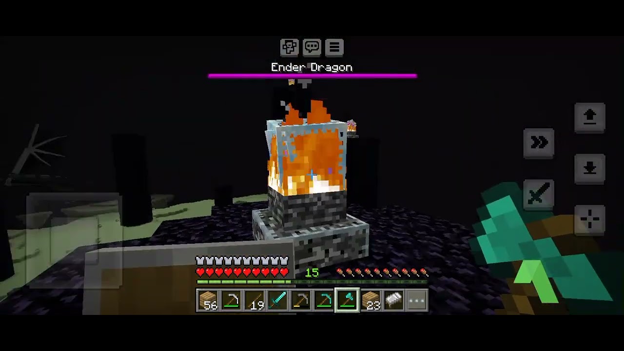 Ender dragon ka khatam creative kar ka