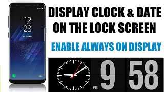 How to add data and time (CLOCK) in mobile phone screen lock screenshot 4