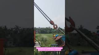 preparation of installation of distribution transformer on sub station structure#63 kva,11/0.433 kv