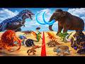 Incredible Animals Race vs Dinosaurs vs Prehistoric Mammals Speed Race Run: Who Will Win?ARBS #2026