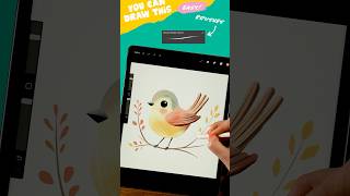 Draw a Cute Bird - Super Easy! #artwithflo #youcandrawthis