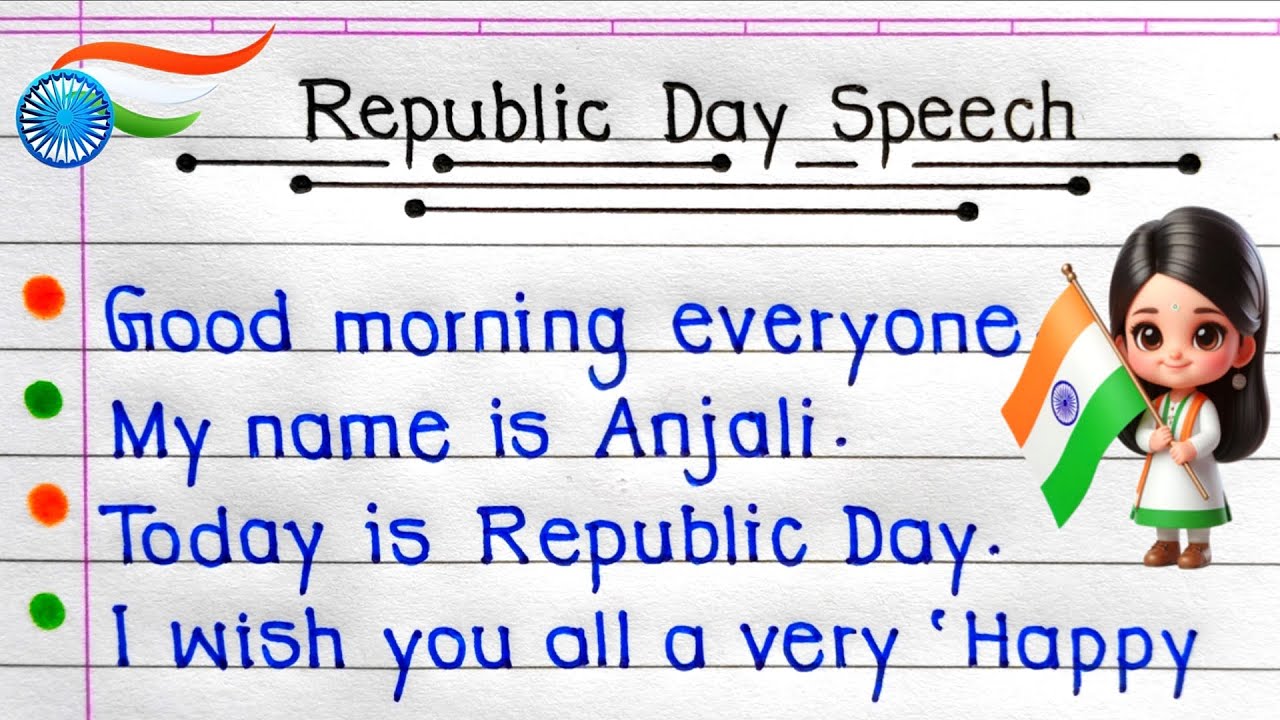 Republic Day Speech 2026 | 10 Lines Speech On Republic Day In English |