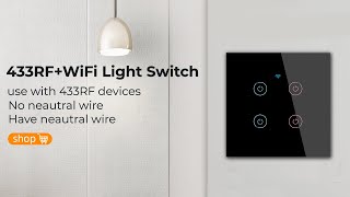 SMATRUL Tuya WiFi Touch Smart Switch Light Without Neutral Wire Glass Wall EU Two-Way Control screenshot 4