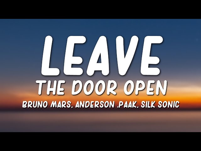 Bruno Mars, Anderson .Paak, Silk Sonic - Leave the Door Open