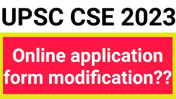 How Edit UPSC CSE 2023 application form | UPSC CSE 2023 online form correction kese kre | prelims