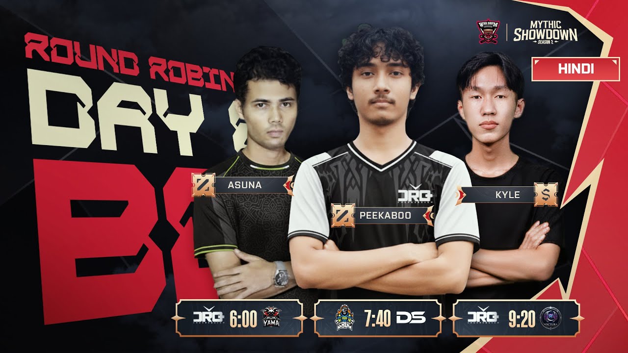 [HINDI] Mythic Showdown Season 2 | League Stage Day 8 |  Moba Legends 5v5 | War Drum Games