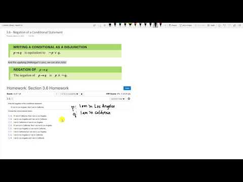 Logic - negating a conditional statement
