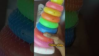 Mini Rainbow Stacking Rings With Multiple Shapes Making || #toys #educational