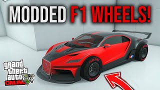 How to get MODDED F1 WHEELS on CARS in GTA 5 Online completely SOLO..