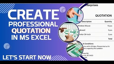 How to make quotation in excel |Quotation in excel |how to make quotation |quotation format in excel