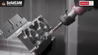 HEDELIUS und SolidCAM Partnervideo Motorblock
