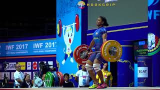 Angie Dajomes 69 - 94Kg, 96Kg, & 100Kg Es 2017 Youth Worlds