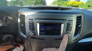 How to Assign Radio Station to Button in Subaru Legacy V ( 2009 – 2015 )